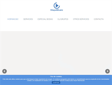 Tablet Screenshot of hispamusic.com